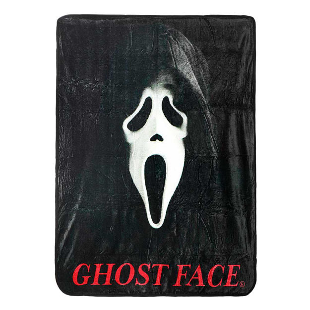 Ghost Face Throw Fleece Blanket