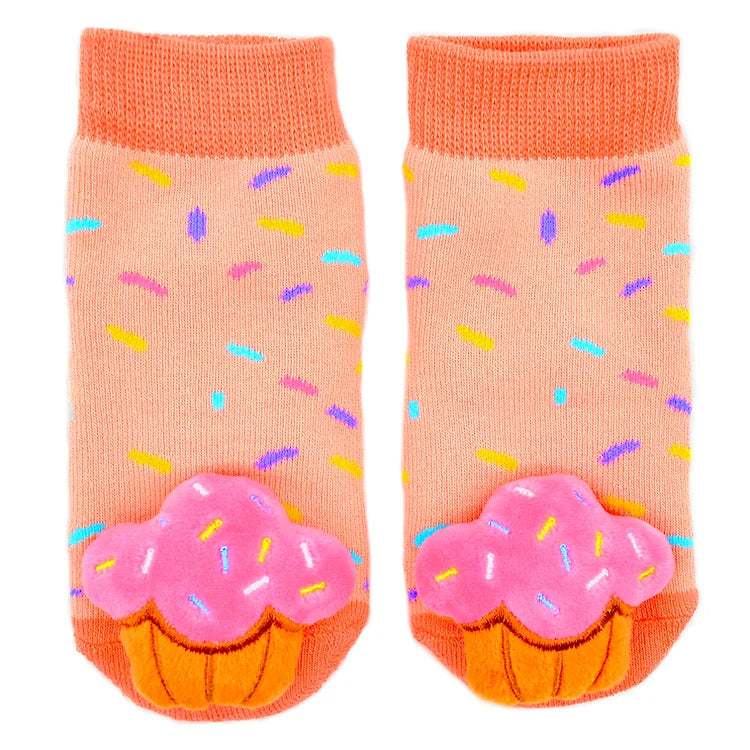 Cupcake Boogie Toes Rattle Sock