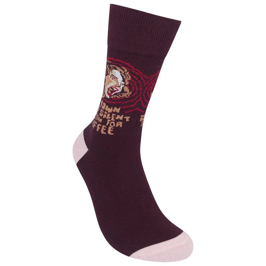 A Yawn Is a Silent Scream For Coffee Socks