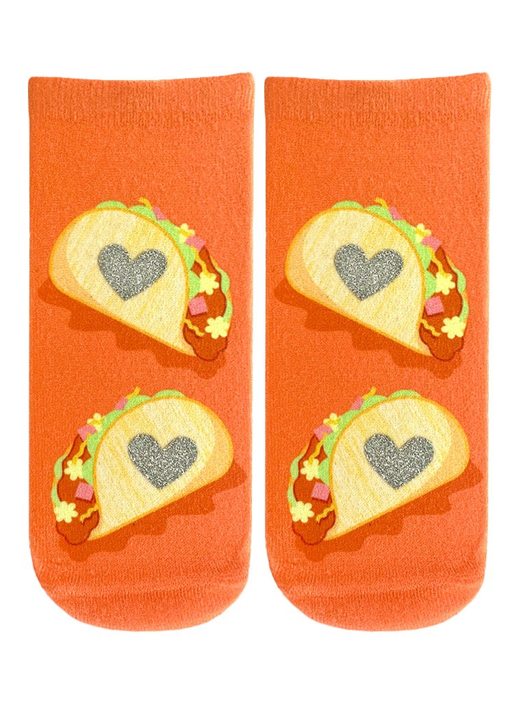Taco Lover Glitter Ankle