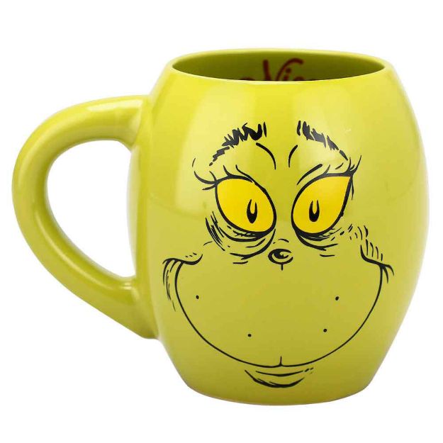 The Grinch Big Face Ceramic Oval Mug