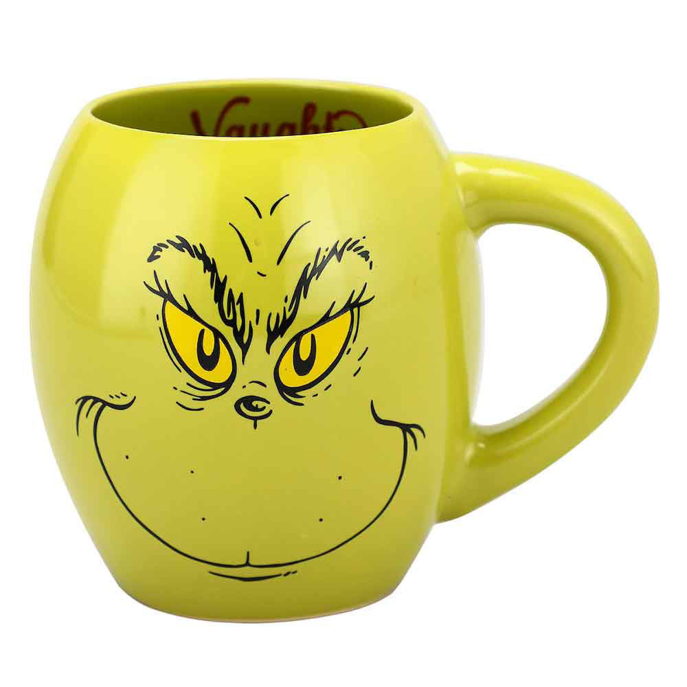 The Grinch Big Face Ceramic Oval Mug