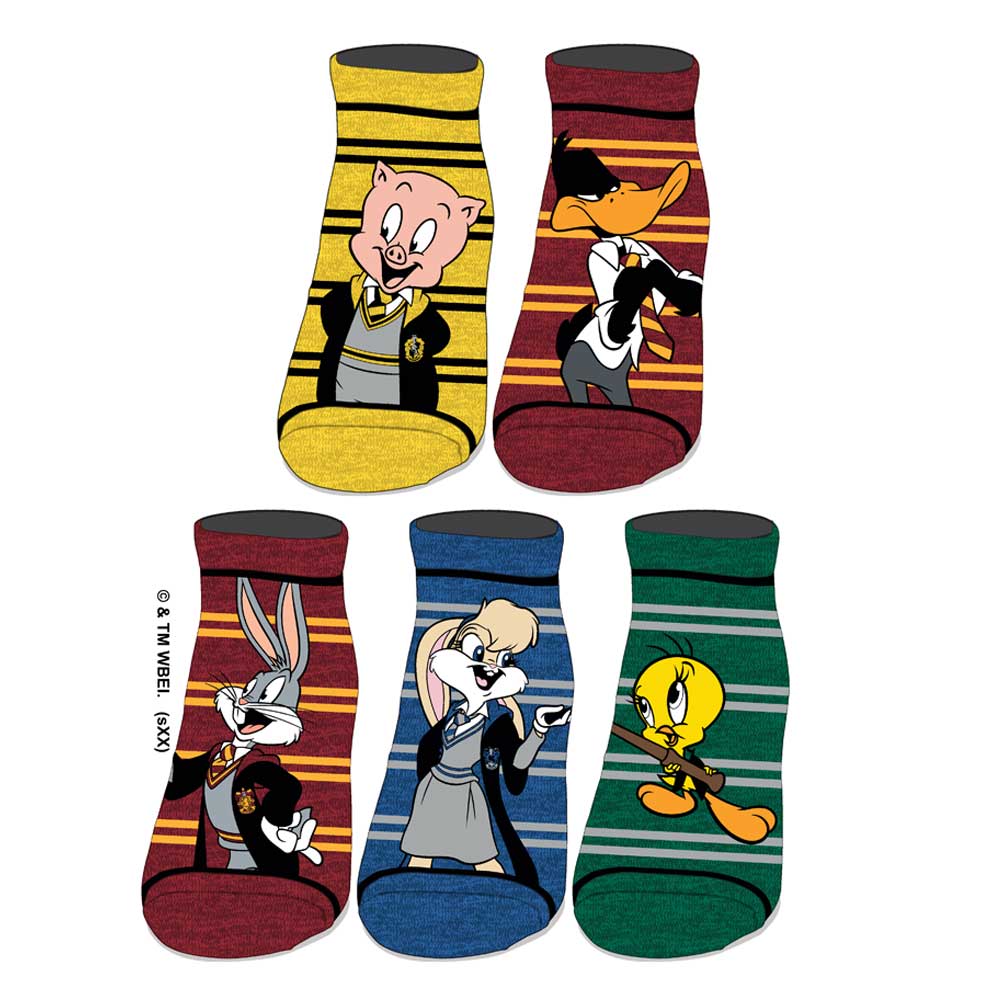 Harry Potter Looney Tunes 5 Pack Ankle