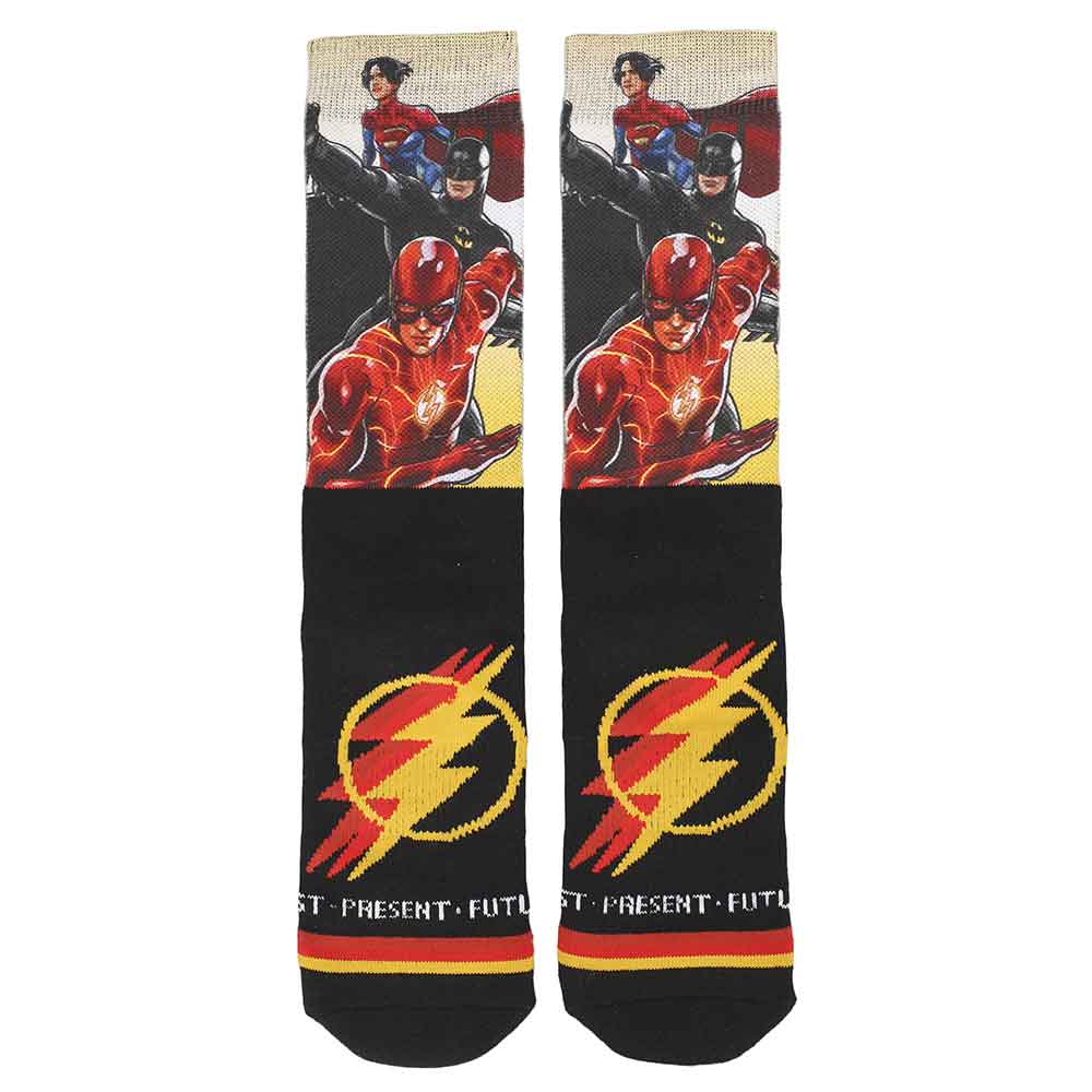 DC The Flash Worlds Collide Crew Socks
