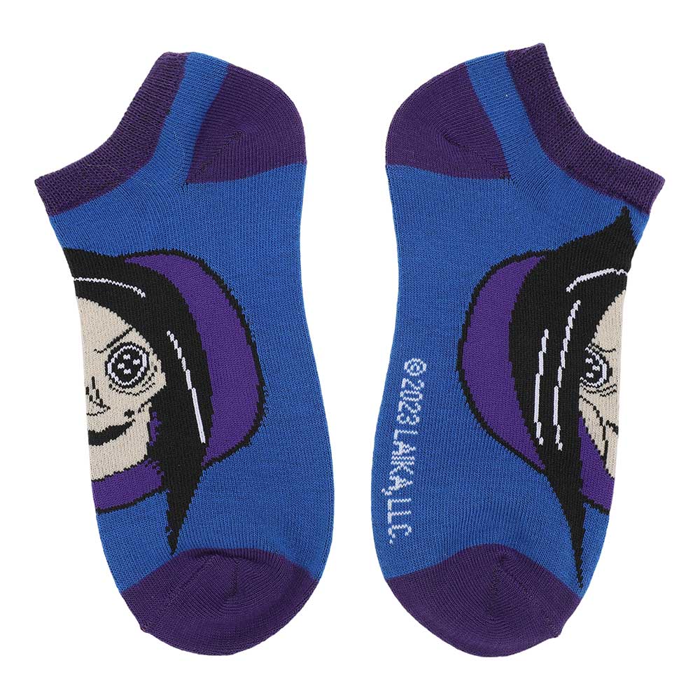 Coraline Characters 5 Pair Ankle Socks