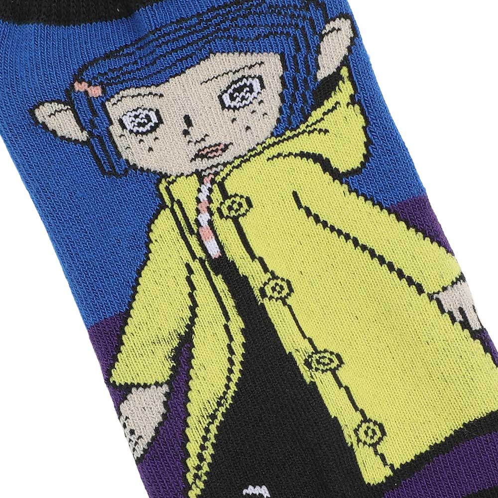 Coraline Characters 5 Pair Ankle Socks