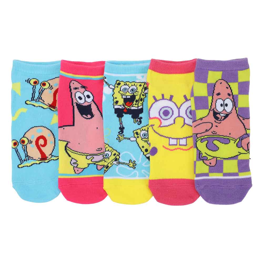 SpongeBob SquarePants Characters 5 Pack Ankle