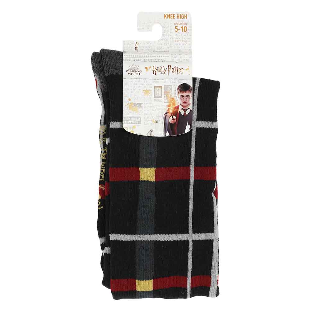 Harry Potter Hogwarts Plaid Knee High