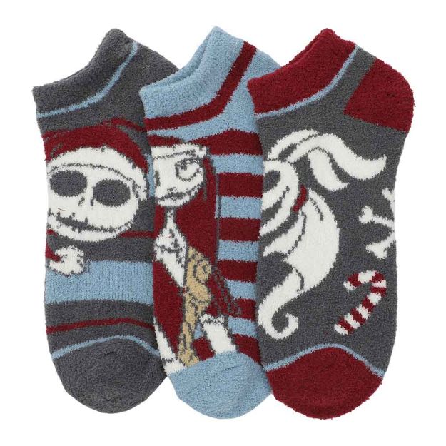 Fuzzy Nightmare Before Christmas 3 Pack Ankle