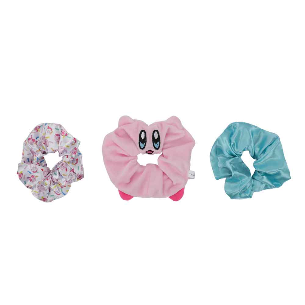 Kirby 3 Pack 3D Plush Scrunchies