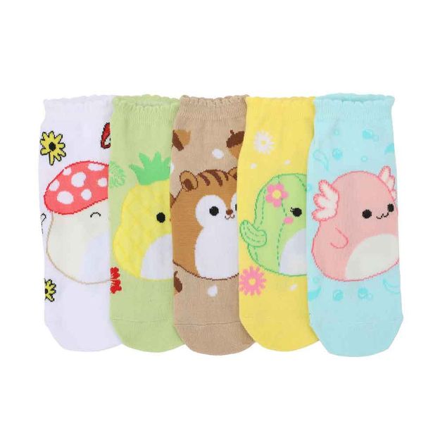 Squishmallows Scalloped Cuff 5 Pack Ankle