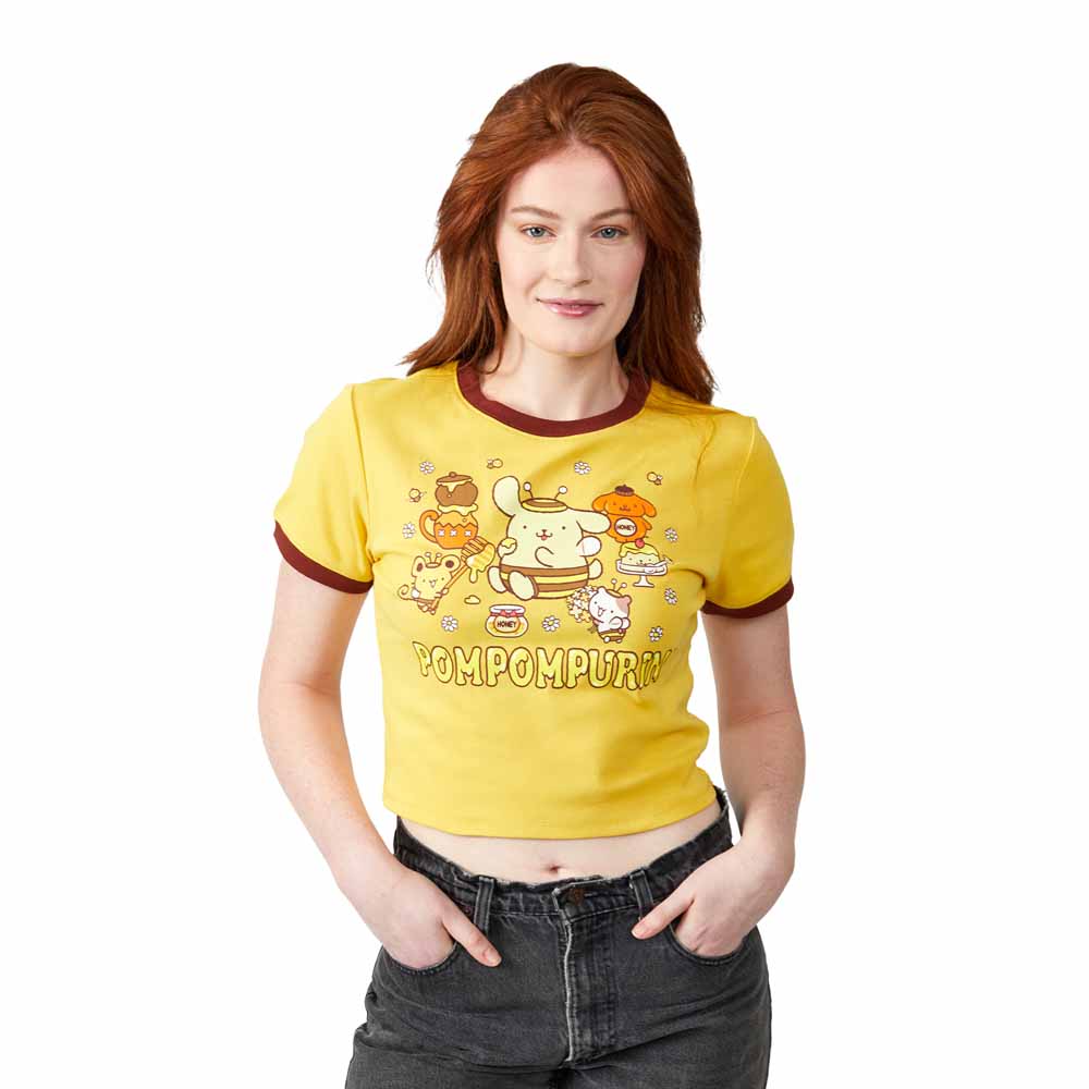 POMPOMPURIN GLITTER JUNIORS TEE