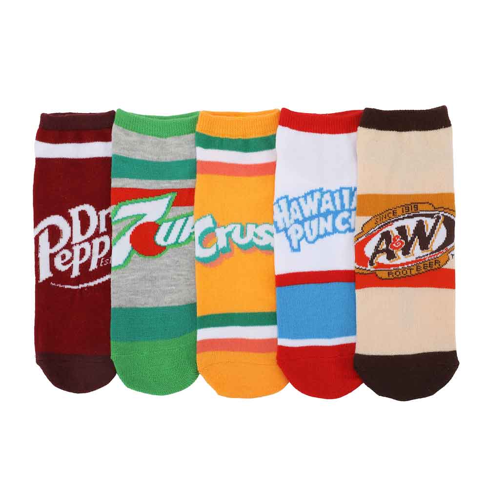 Retro Stripes Soda 5 Pack Ankle Socks