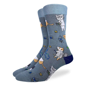 Men's King Size Science Cats Socks