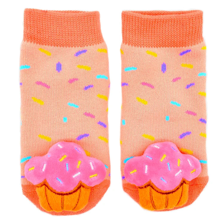 Cupcake Boogie Toes Rattle Sock