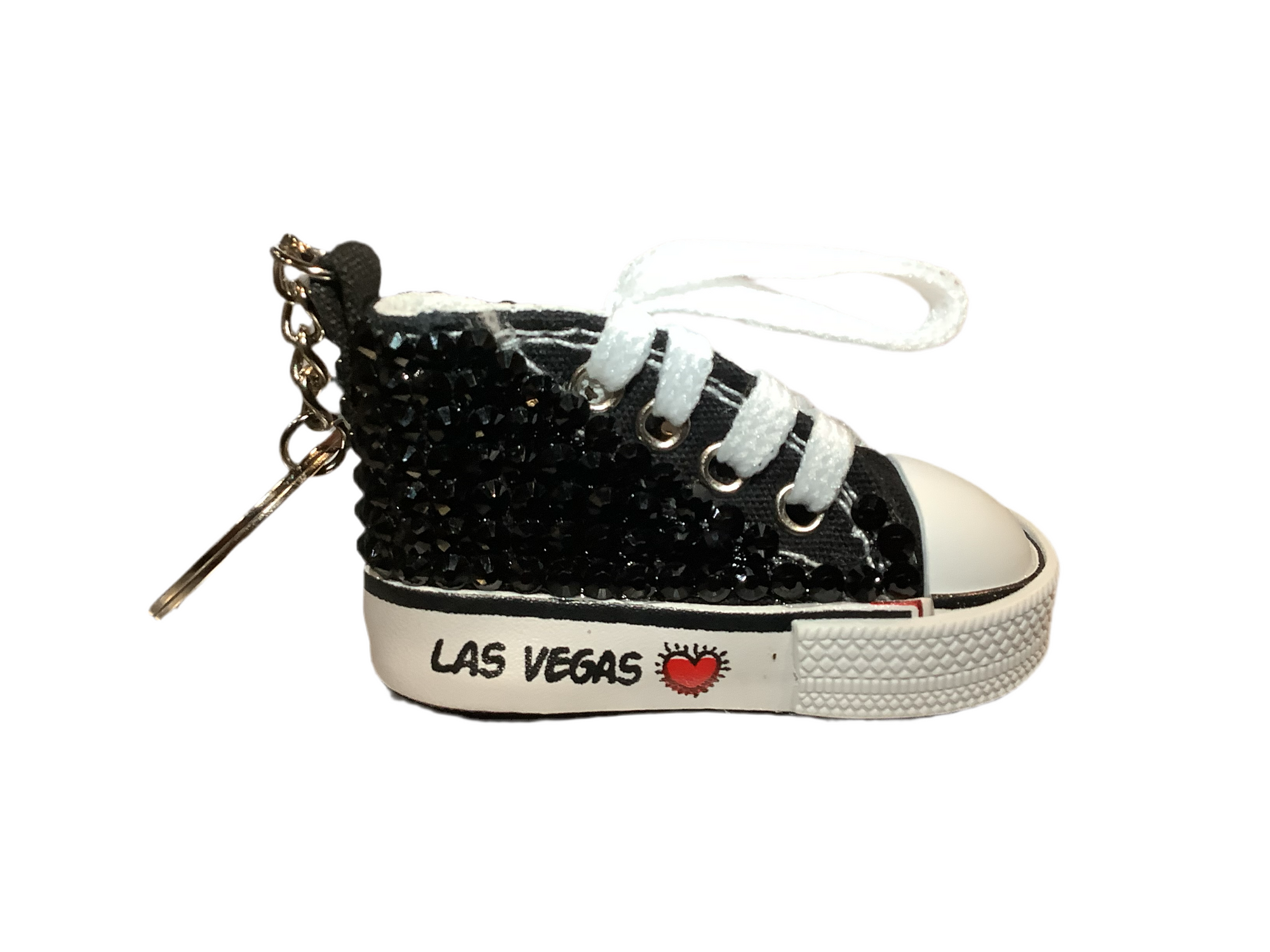 Shoe w/ Black Stones Key Chain