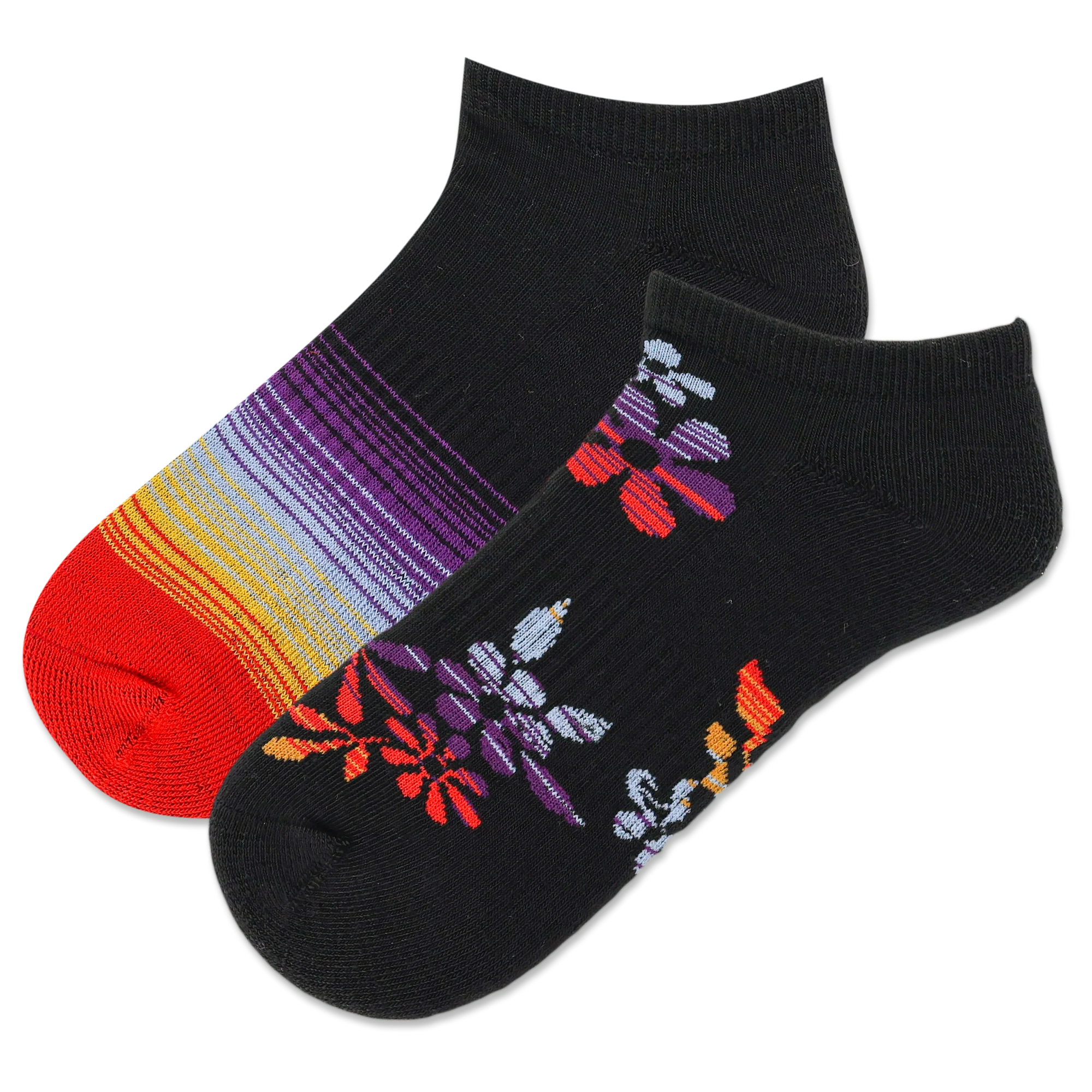 Ombre Floral 2 Pack Ankle