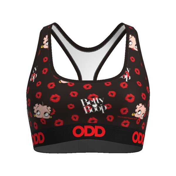 Betty Boop Kisses Sports Bra