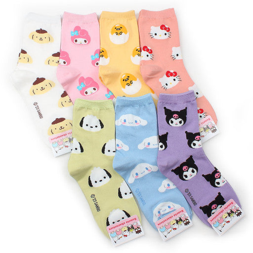 Sanrio Face Pattern Crew