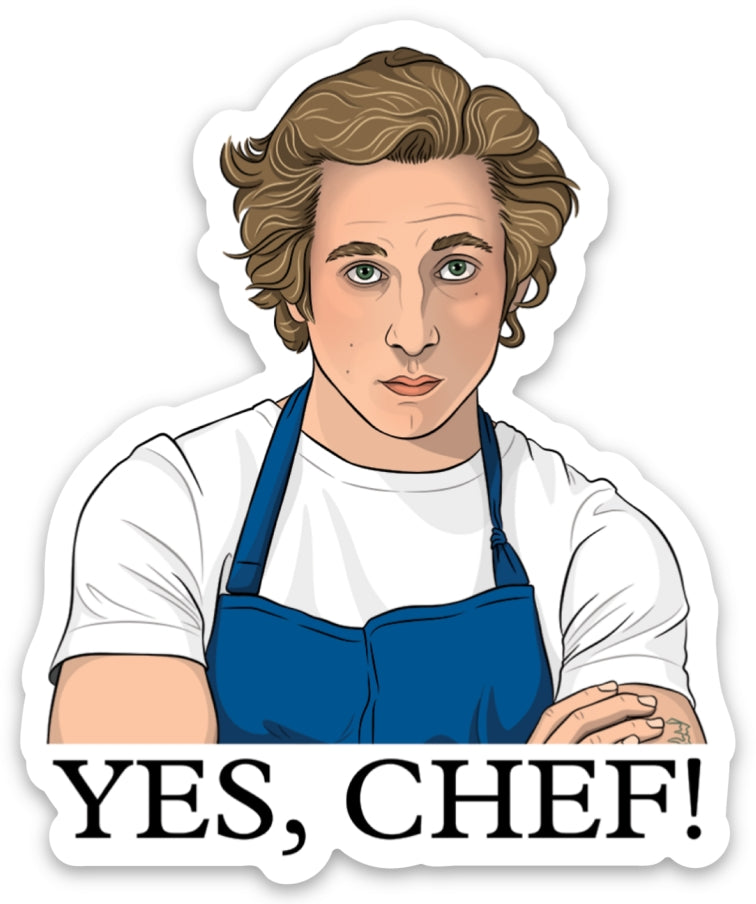 The Bear Yes, Chef! Die Cut Sticker