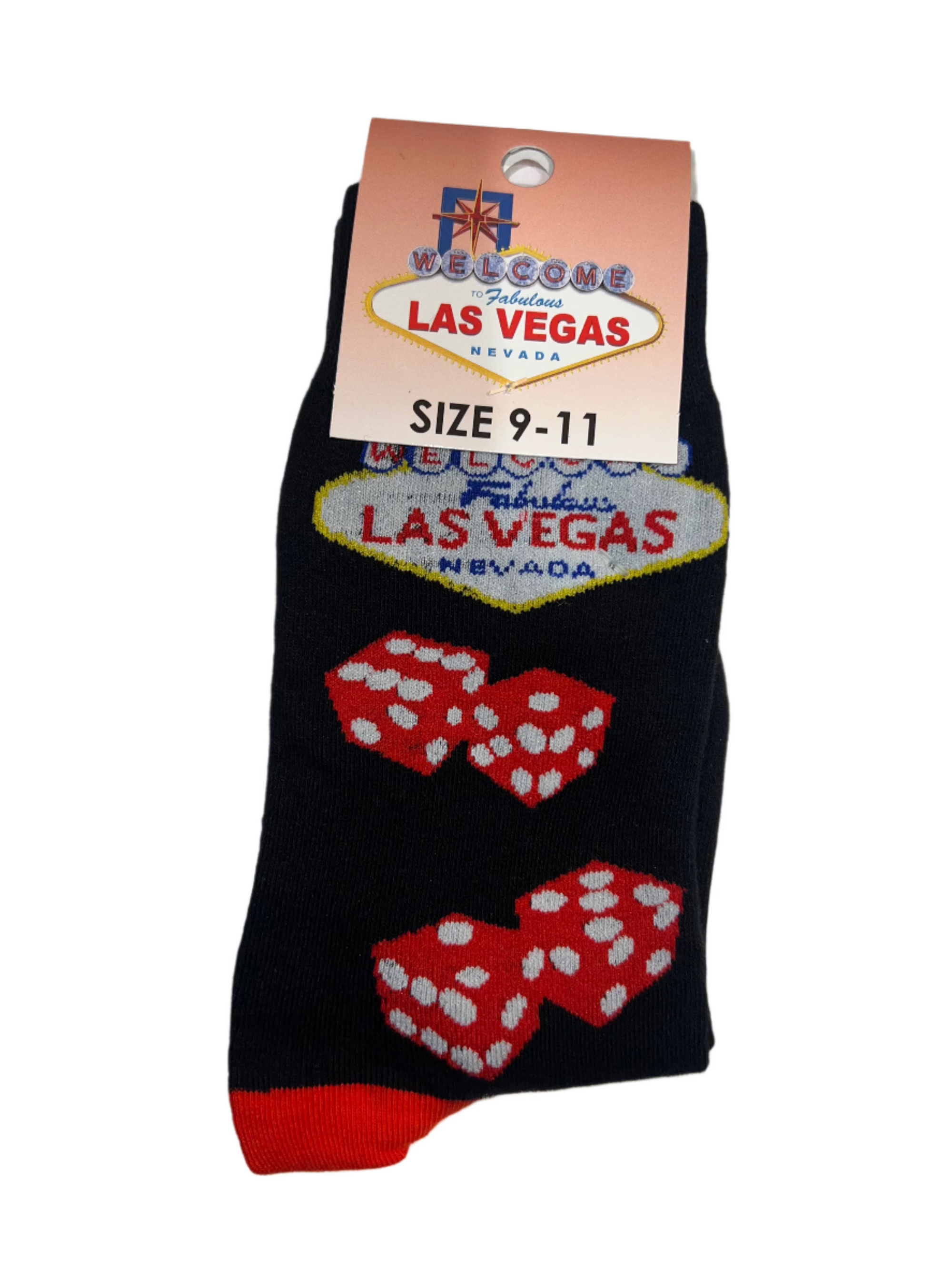 Dice Red Las Vegas Socks