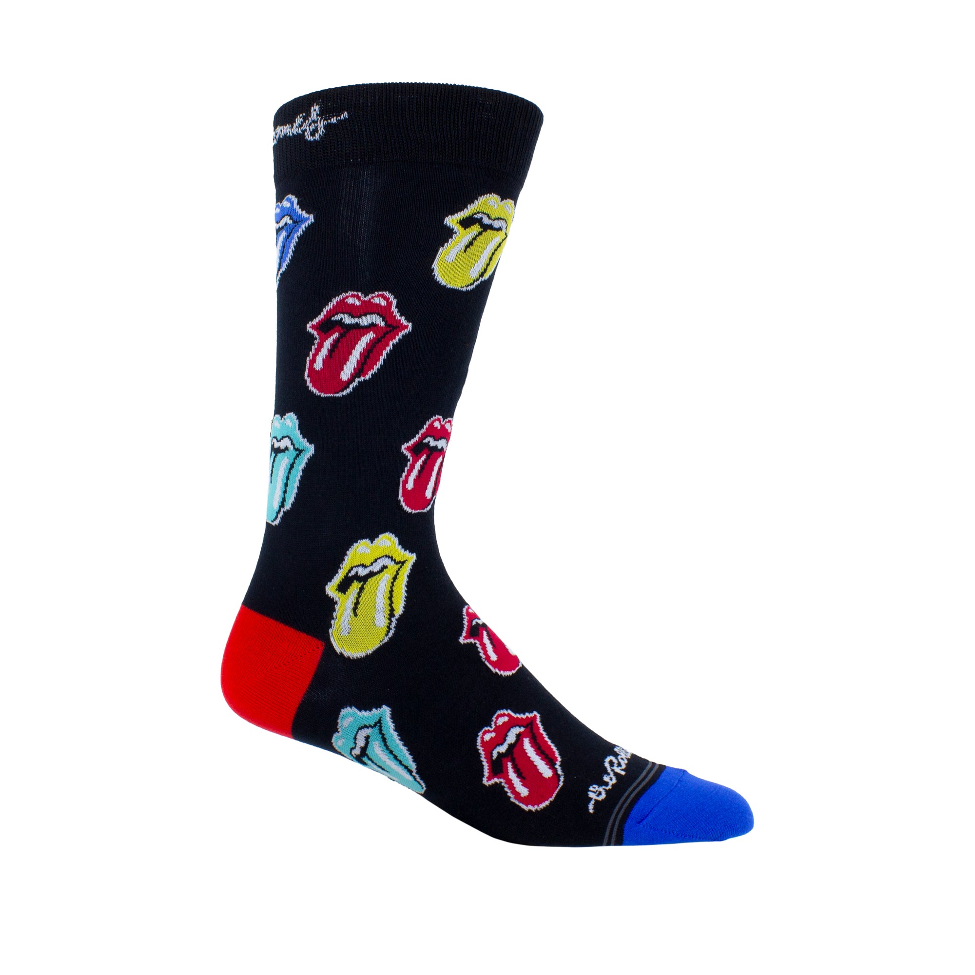 The Rolling Stones Multi Color Tongues Crew