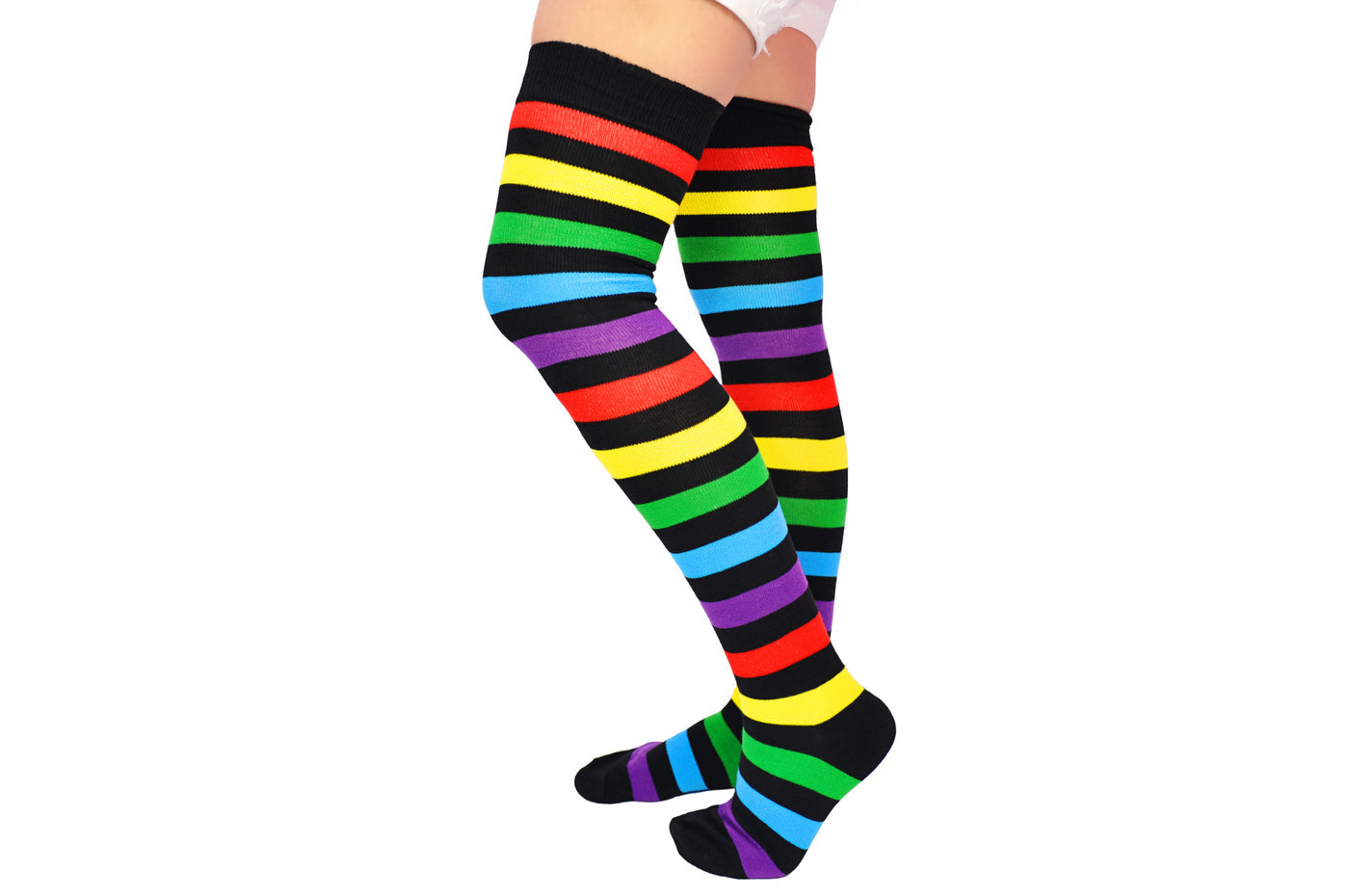 Sock House Co. Ladies Rainbow Thigh High Socks