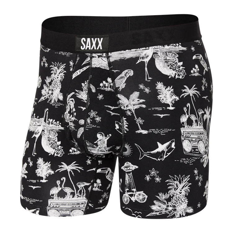 Ultra Boxer Brief - Black Astro Surf and Turf