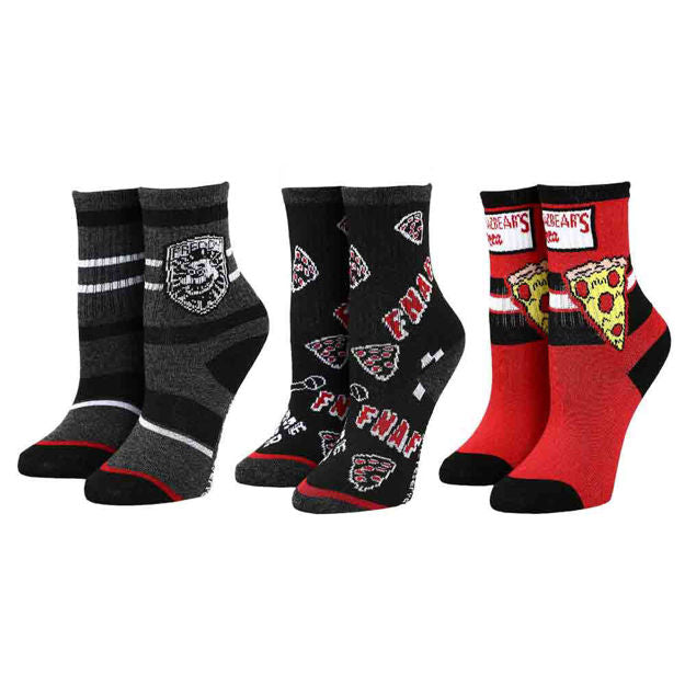 Five Nights Of Freddy 3 Pack of Youth Socks