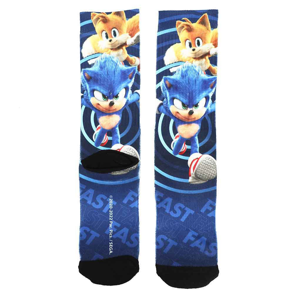 Sonic The Hedgehog 2 Sonic and Tails Crew Socks