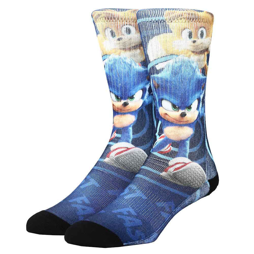 Sonic The Hedgehog 2 Sonic and Tails Crew Socks