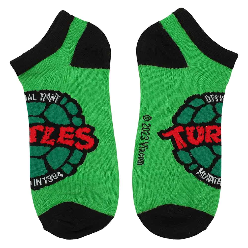 Teenage Mutant Ninja Turtle Retro Characters 5 Pair Ankle Socks