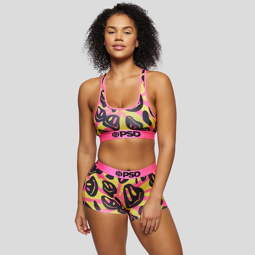 Acid Smiles Sports Bra