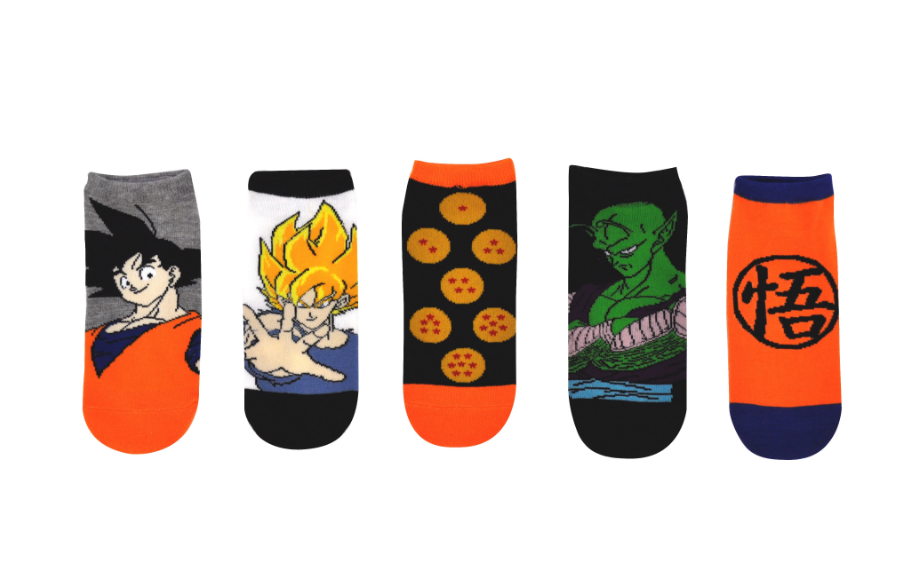Dragon Ball Z 5 Pair Pack Lowcut Socks