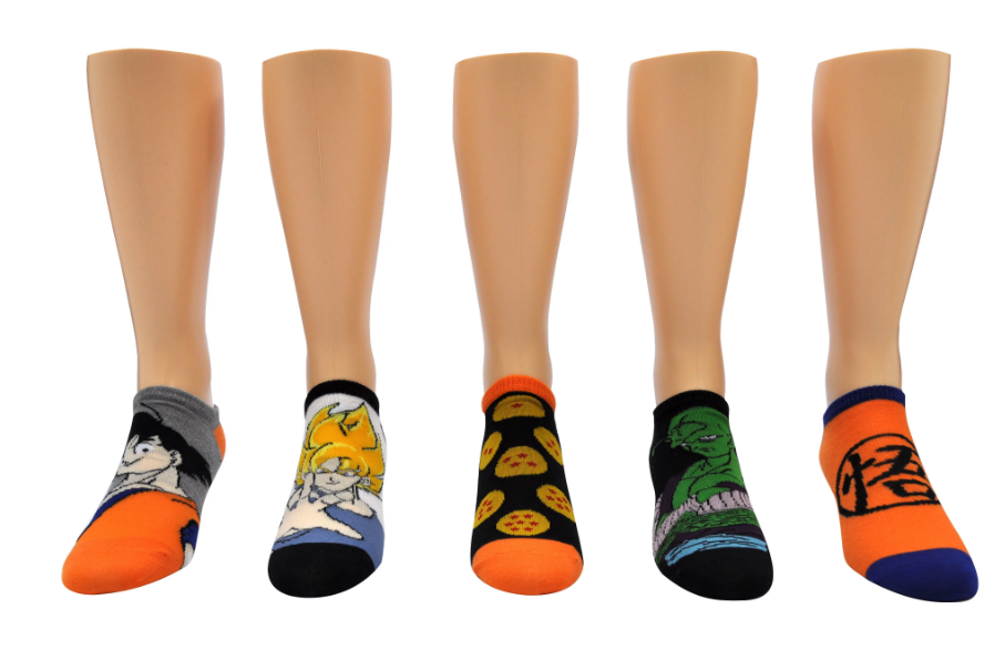 Dragon Ball Z 5 Pair Pack Lowcut Socks