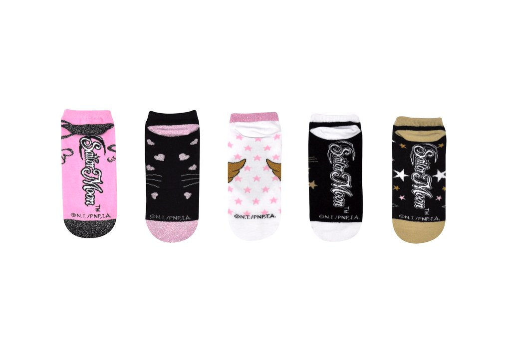 Sailor Moon Lurex 5 Pair Pack Lowcut Socks