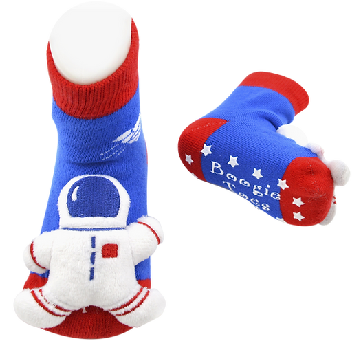 Baby Astronaut Boogie Toes Rattle Sock