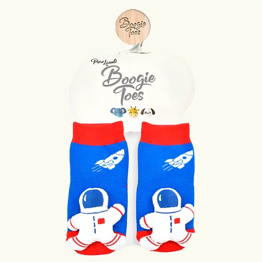 Baby Astronaut Boogie Toes Rattle Sock