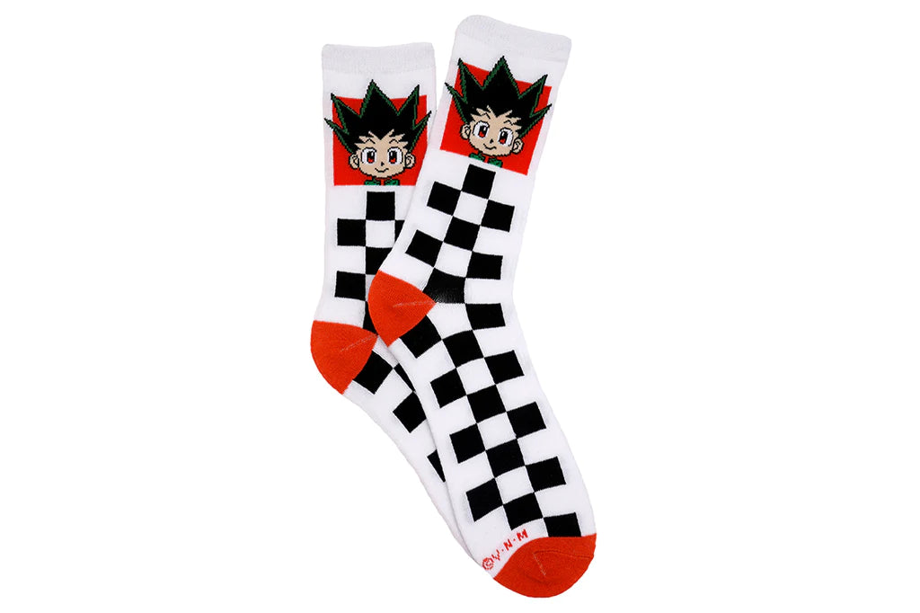 Hunter X Hunter Gon Checkered Crew Sock