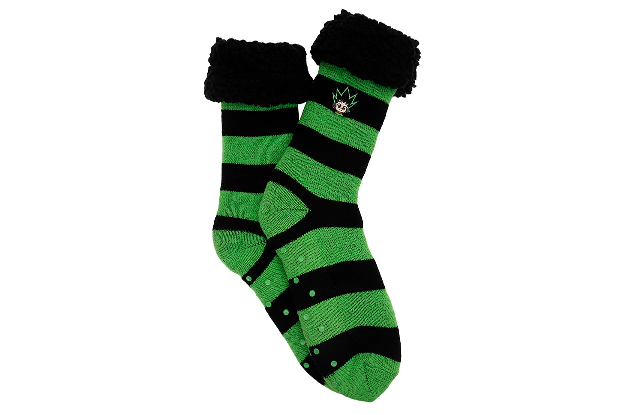 Hunter X Hunter Gon Embroidered Rugby Cozy Crew Socks