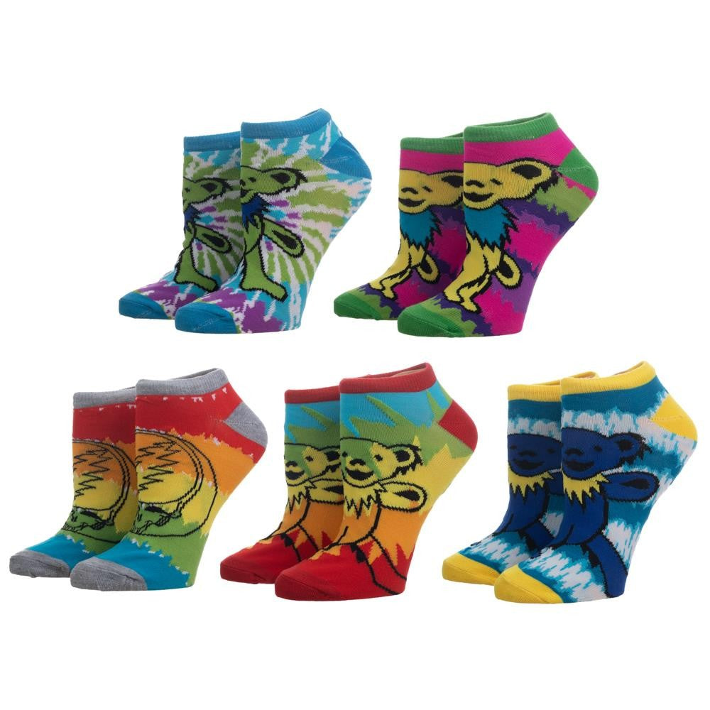 Grateful Dead Tie Dye 5 Pack Ankle