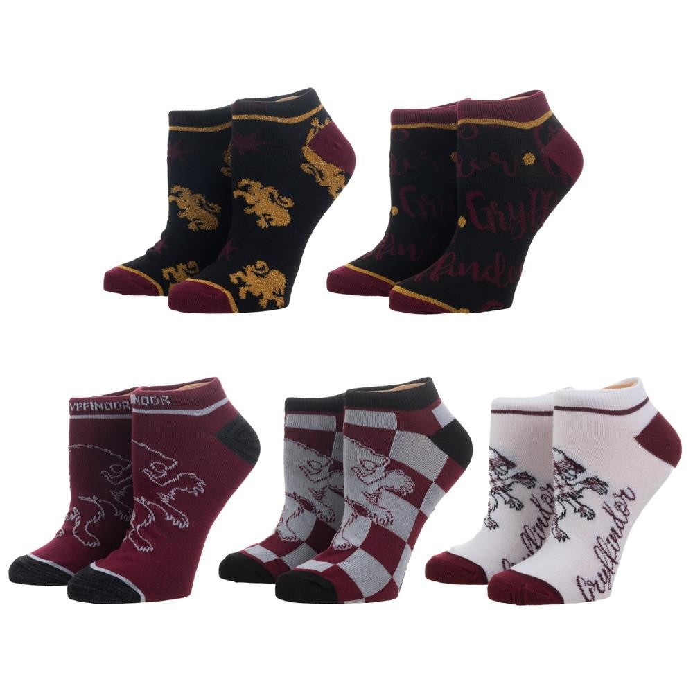 Harry Potter Gryffindor 5 Pack Ankle