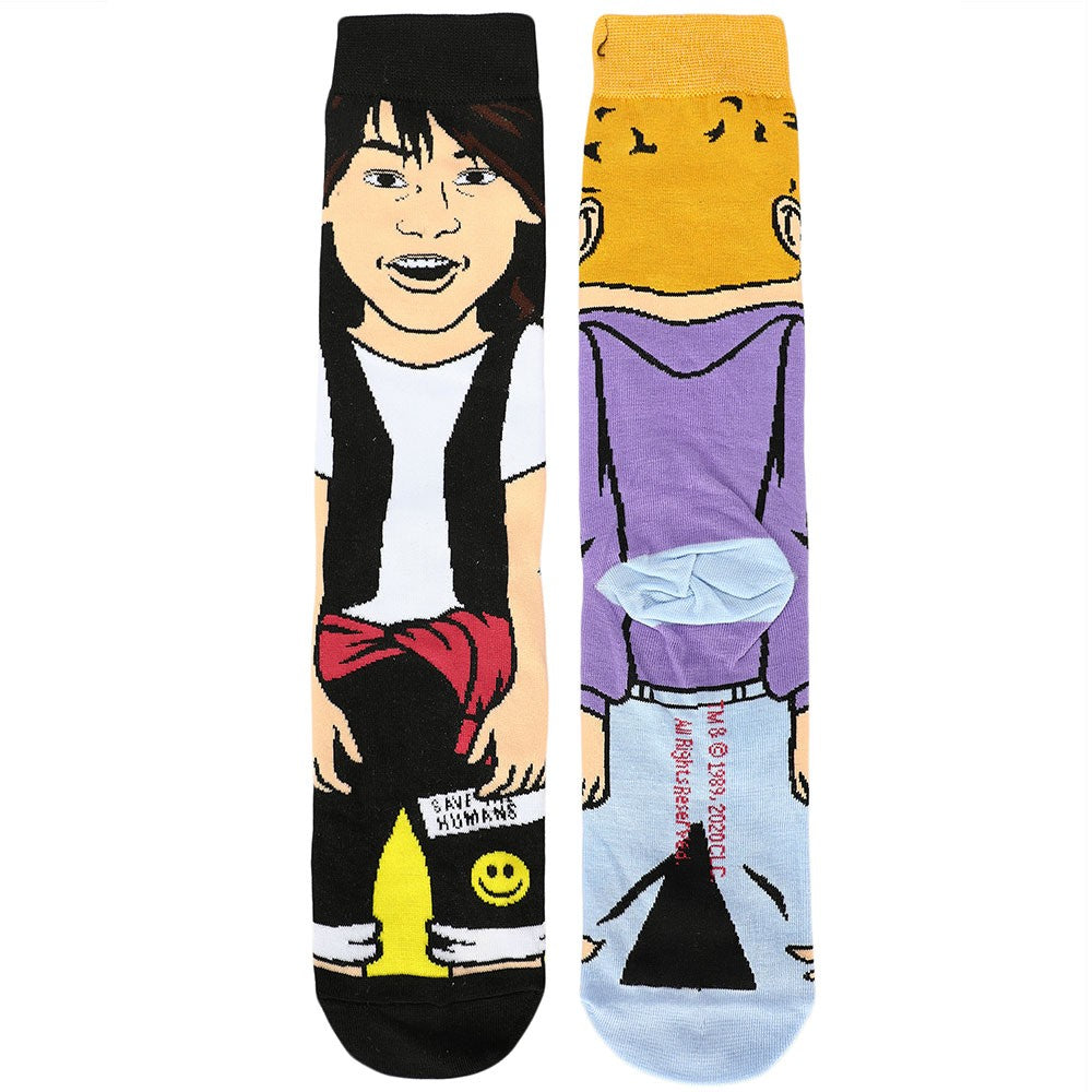 Bill And Ted 360 Character Socks