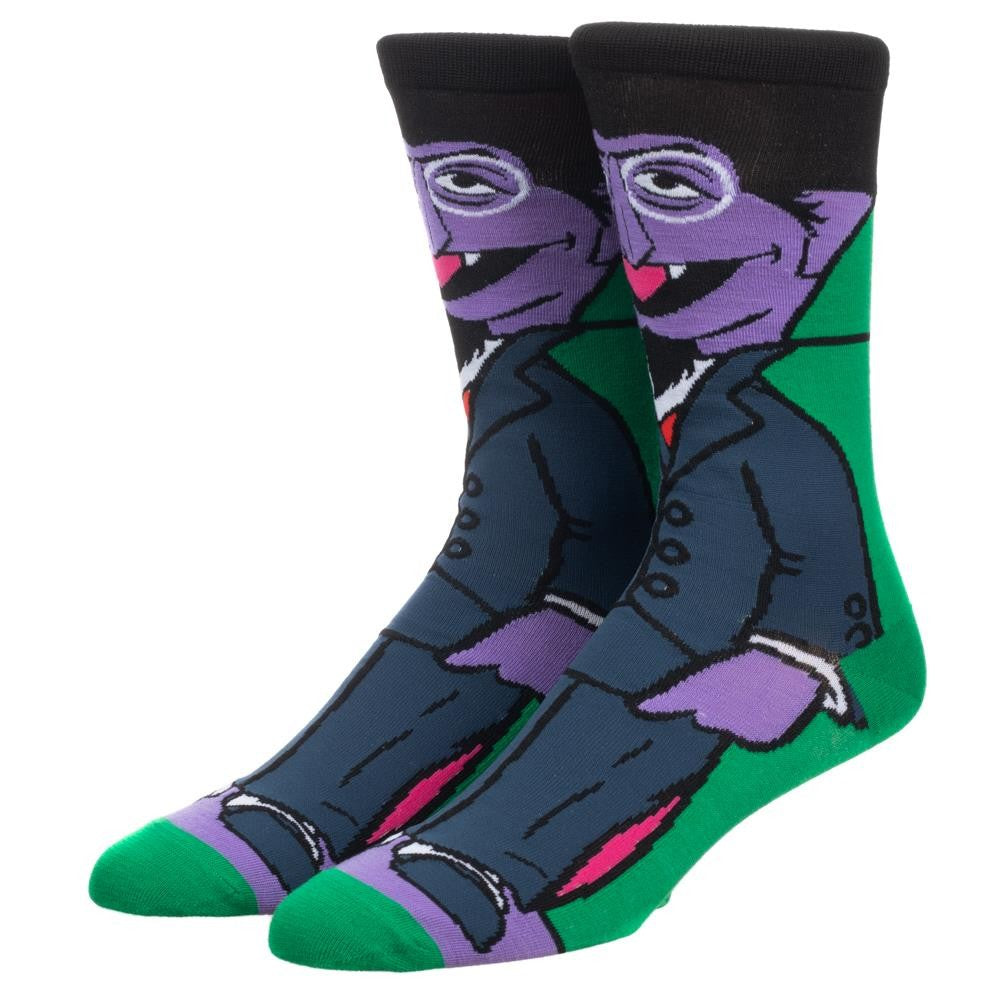 Count Von Count 360 Character Socks