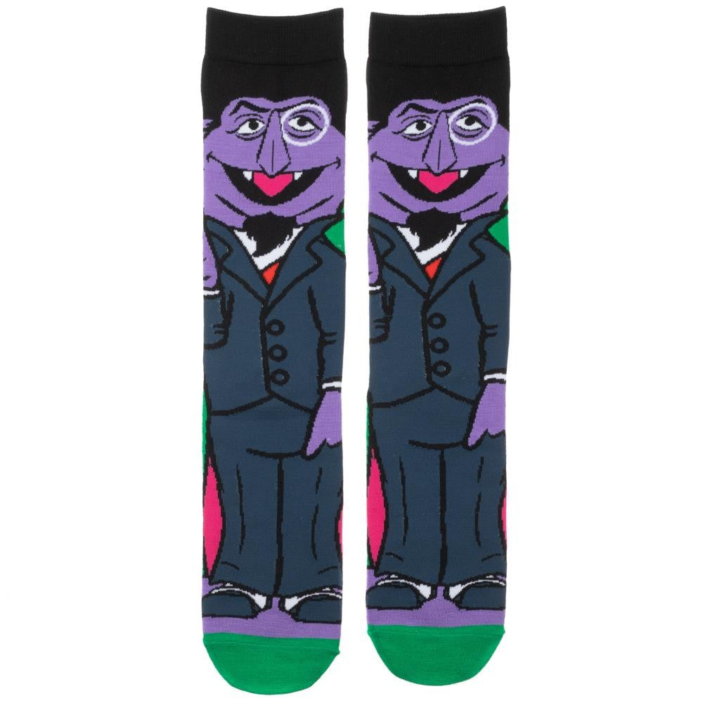 Count Von Count 360 Character Socks