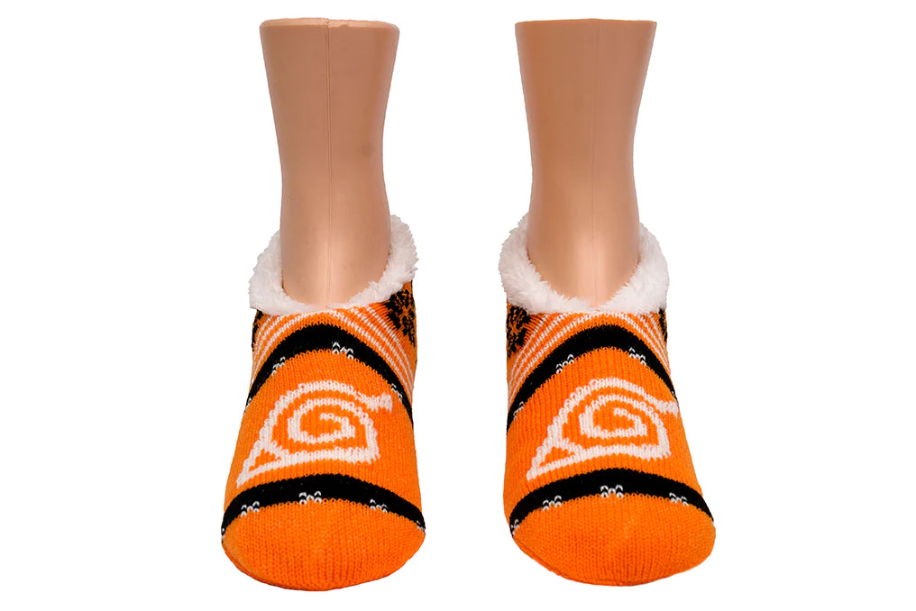 Naruto Shippuden Fair Isle Hidden Leaf Plush Slip On Sock