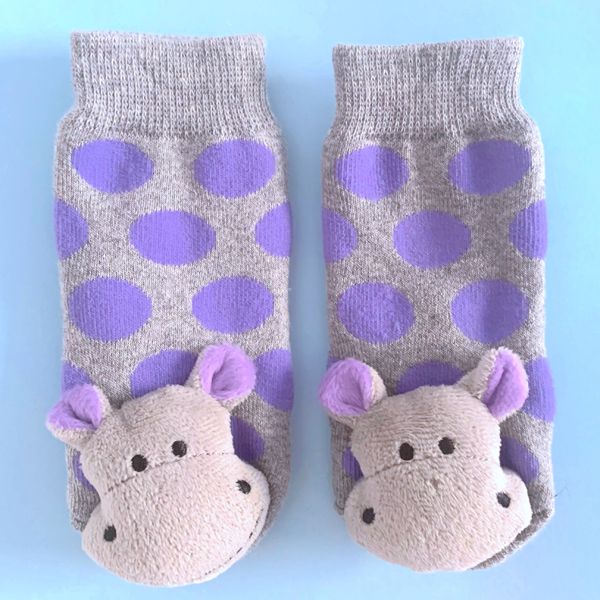 Happy Hippo Boogie Toes Rattle Sock