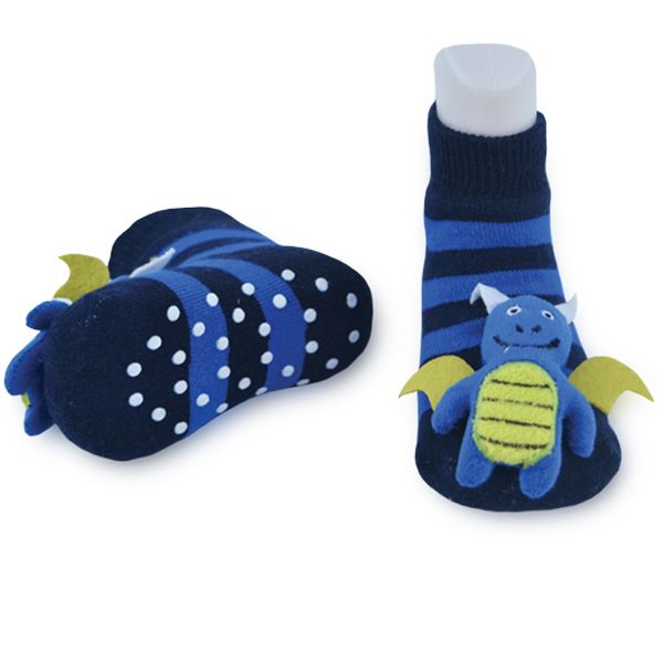 Blue Dragon Boogie Toes Rattle Sock