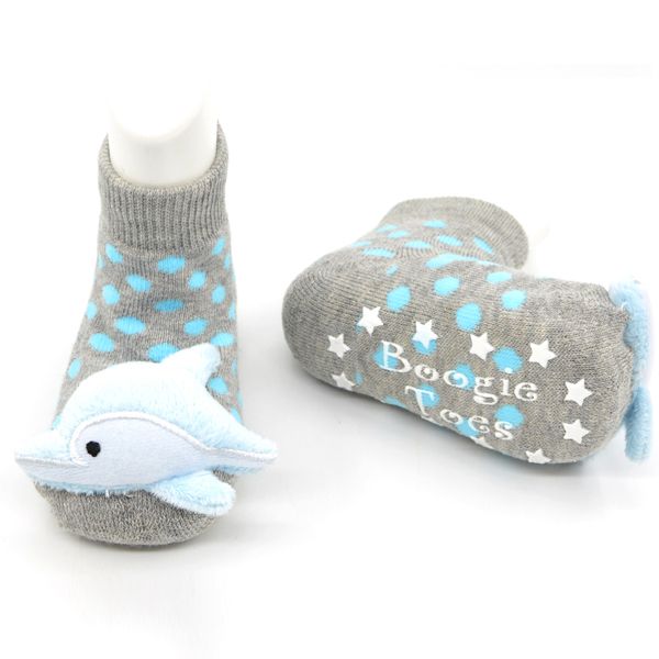Baby Dolphin Boogie Toes Rattle Sock
