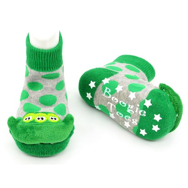 Green Pea Boggie Toes Rattle Sock